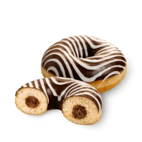 Донат с шоколадным кремом